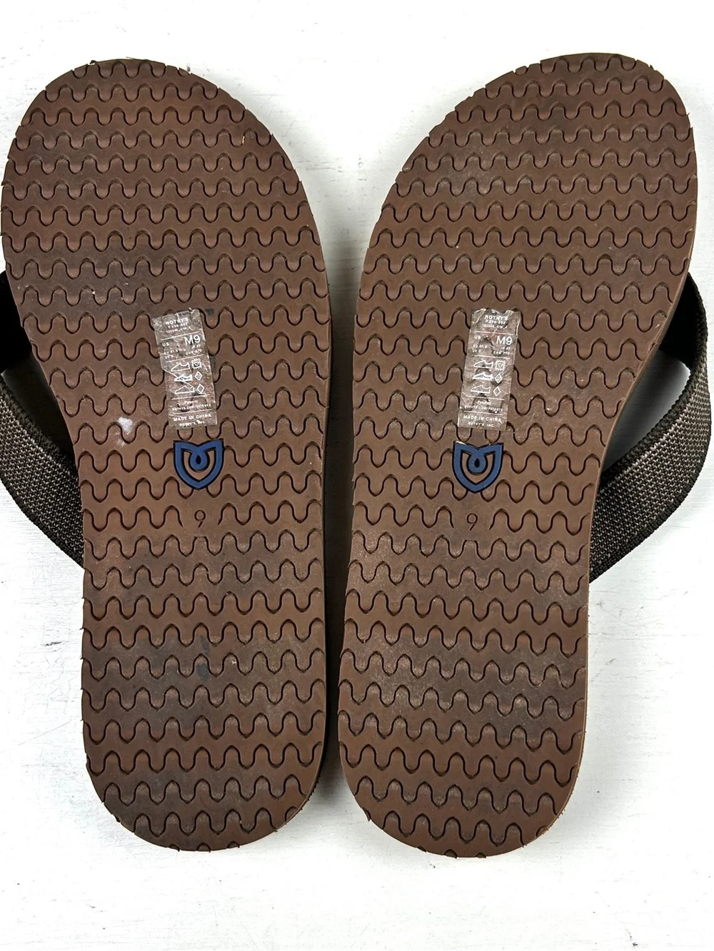 Rothys The Men’s Flip Flop Size 9 Beach Summer Brown